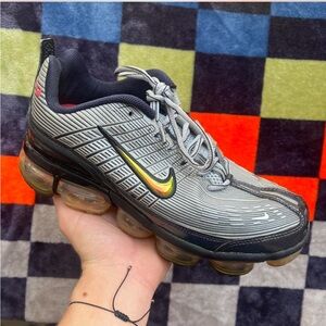 Nike Air VaporMax 360 Metallic Silver Sneakers Mens Running Shoes Size 9.5